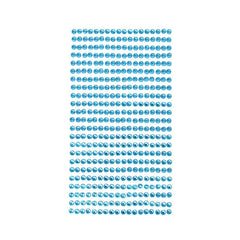 Round Rhinestone Gems Sticker Strips, 1/8-inch, 23-count
