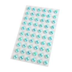 Self Adhesive Round Plastic Pearls, 10mm, 60-count