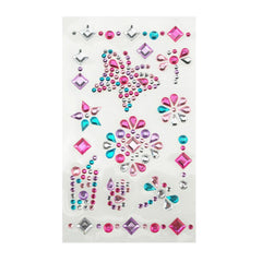 Self-Adhesive Rhinestone Stickers, Butterfly, 14-count