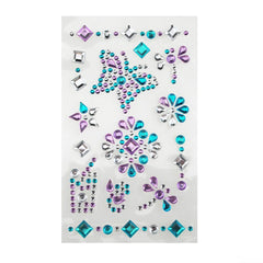 Self-Adhesive Rhinestone Stickers, Butterfly, 14-count