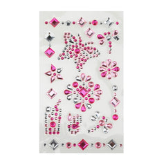 Self-Adhesive Rhinestone Stickers, Butterfly, 14-count