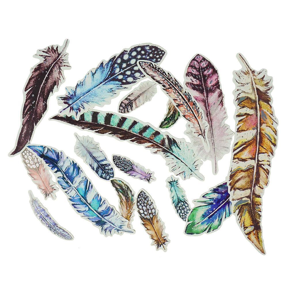 Feather Foil Craft Embellishment Die Cuts, Assorted, 29-Piece