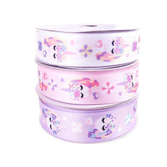 Lovely Unicorn Satin Ribbon, 7/8-Inch, 10-Yard