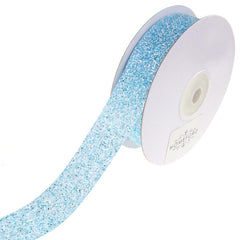 Frosted Sparkling Glitter Ribbon, 7/8-Inch, 10-Yard