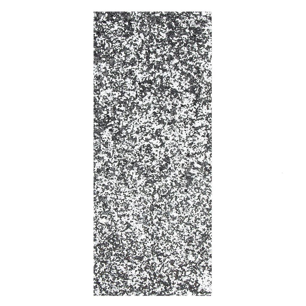 Jewels Glitter Fabric Sheet Sticker, 11-1/2-Inch, Silver