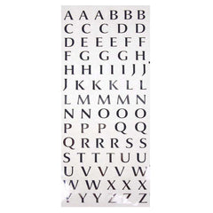 Alphabet Letters Foil Stickers, 1/2-inch, 78-count