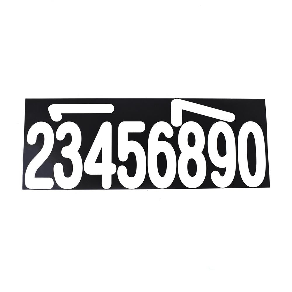 Biggie Fonts Numbers Stickers, 3-Inch, 40-Piece, Numbers White
