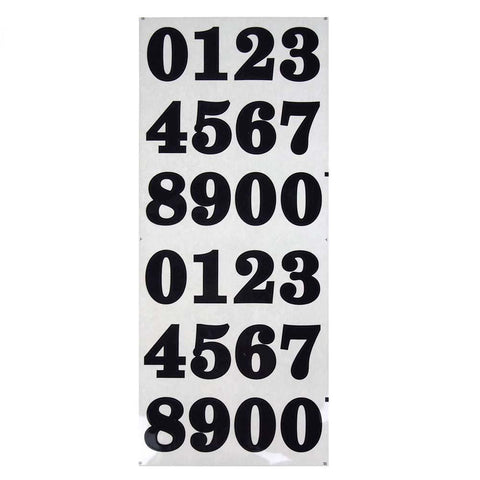 Bold Number Stickers, Black 1-1/2-Inch, 24-Piece