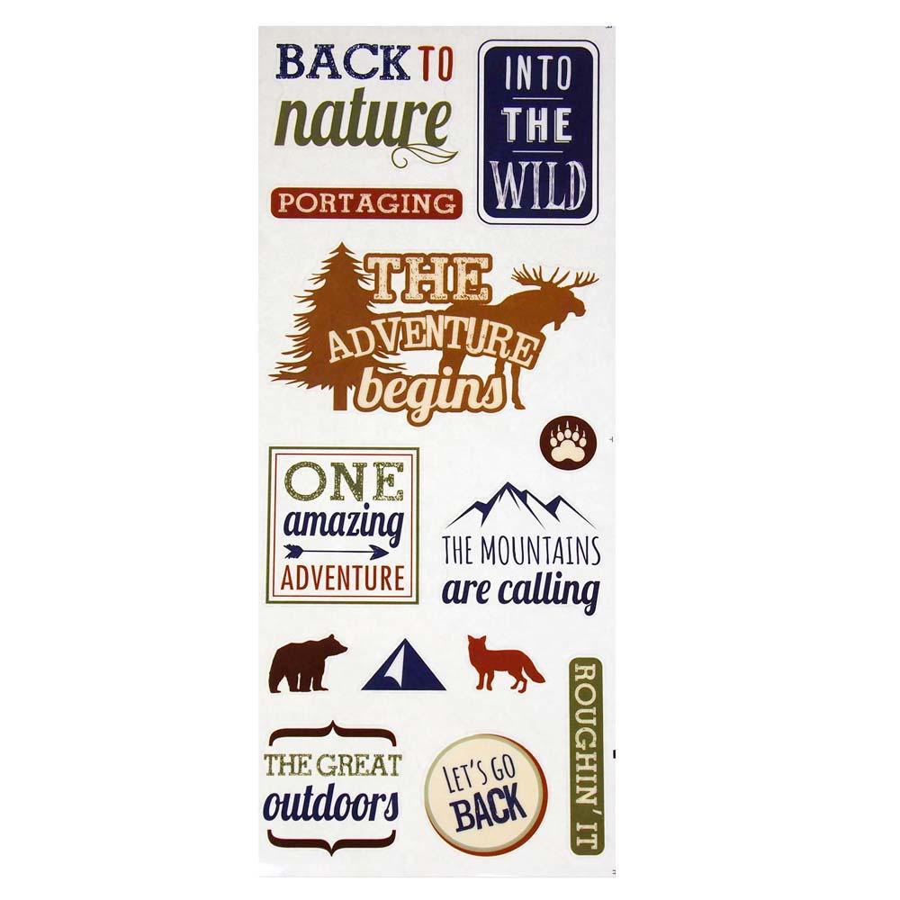 Into The Wild Clear Photo Safe Stickers, 13-Count