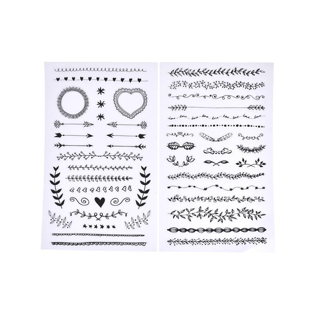 The Little Things Clear Border Stickers, 33-Piece