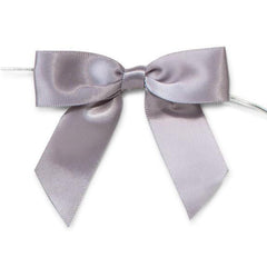 Pre-Tied Satin Bows, 7/8-Inch, 12-Piece