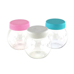 Plastic Round Favor Container with Lid, 3-Inch, Small