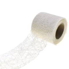 Rustic Faux Sisal Web Ribbon, 2-1/2-Inch, 10-Yard