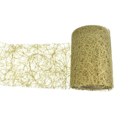 Rustic Faux Sisal Web Ribbon, 4-Inch, 10-Yard