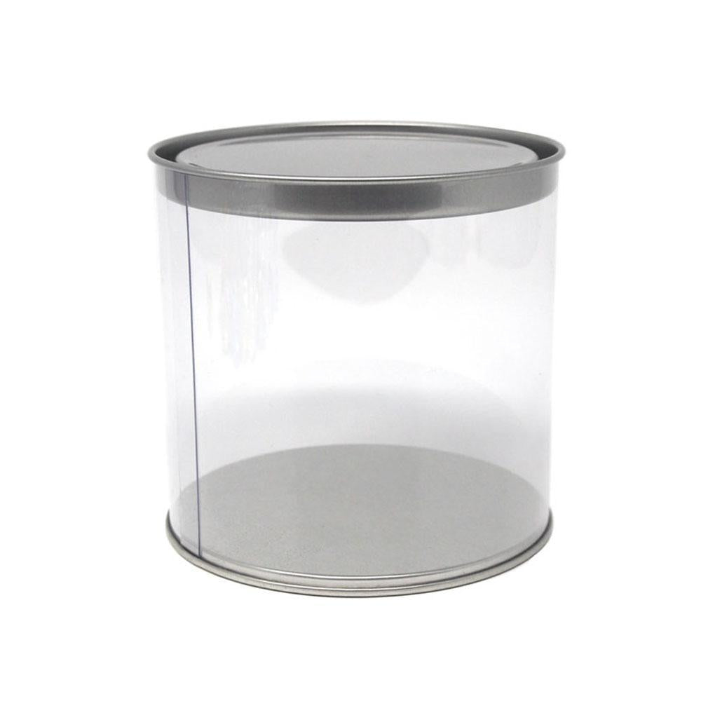 Party Favor Cylinder with Tin Lid, 3-7/8-inch x 3-3/4-inch