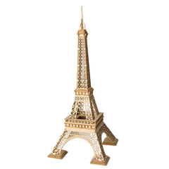 Eiffel Tower Modern 3D Wooden Puzzle, 14-1/2-Inch
