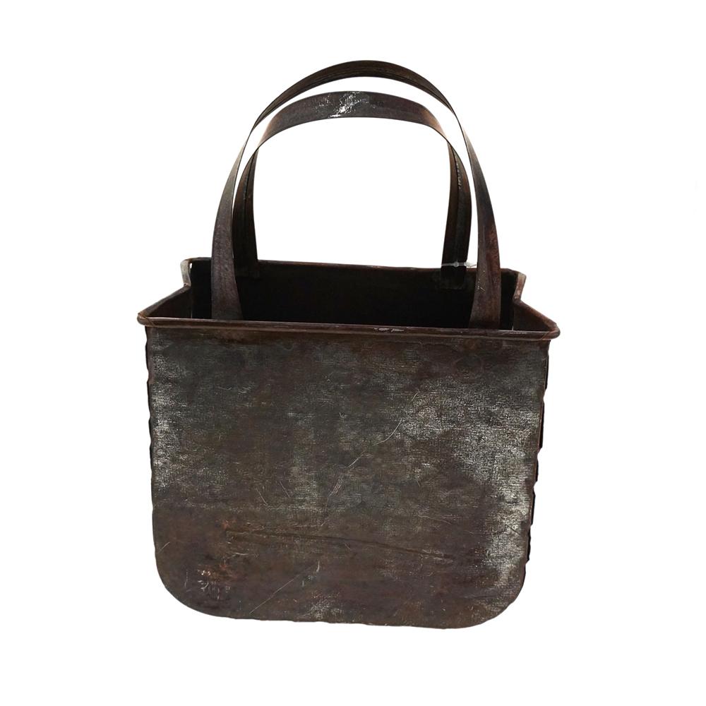 Copper Galvanized Tote, 8-3/4-Inch