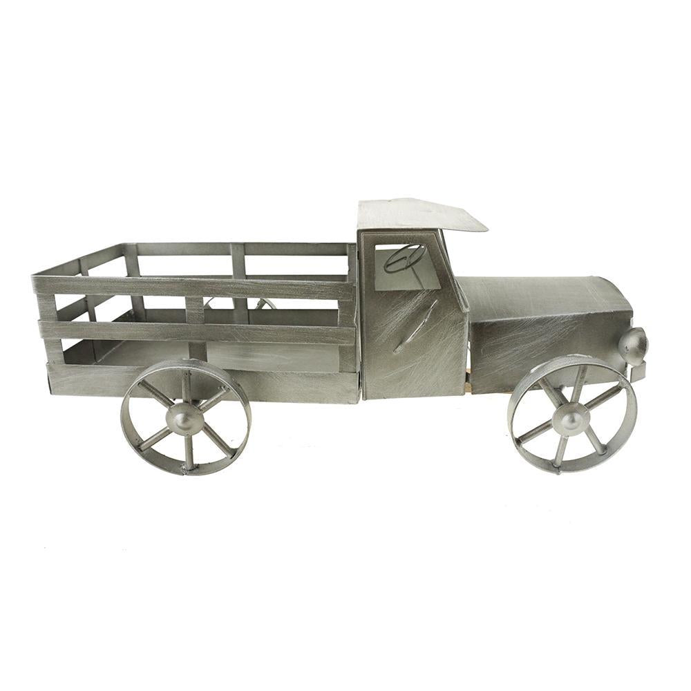 Galvanized Vintage Pick Up Truck, 11-Inch