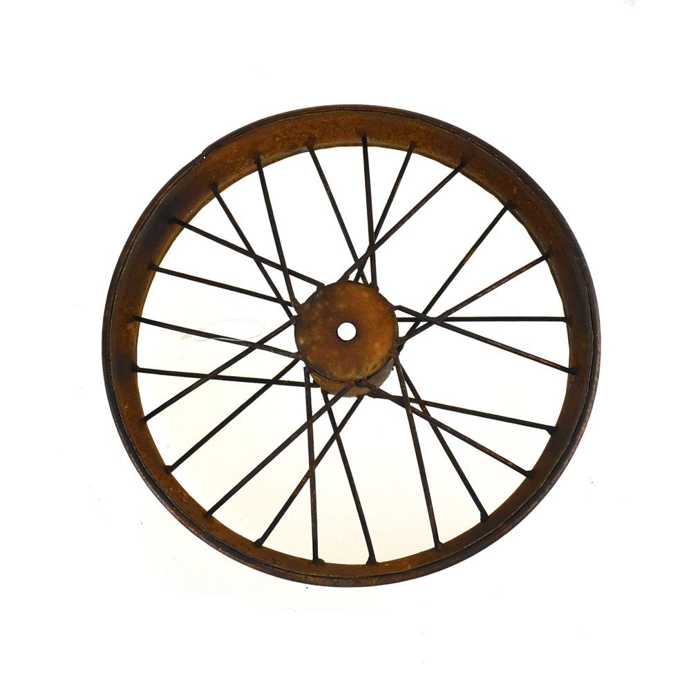 Rusty and Antique Themed Medium Bike Wheel, 16-Inch