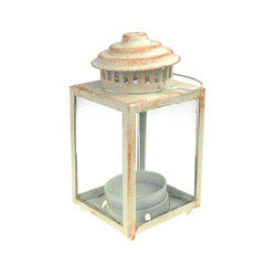 Mini Square Base Tea Light Lantern, 5-Inch