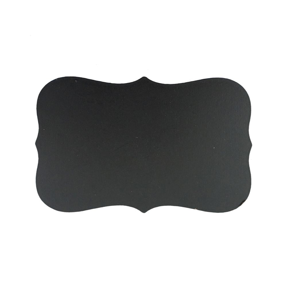Scalloped Edge Chalkboard Magnet, Black, 4-Inch