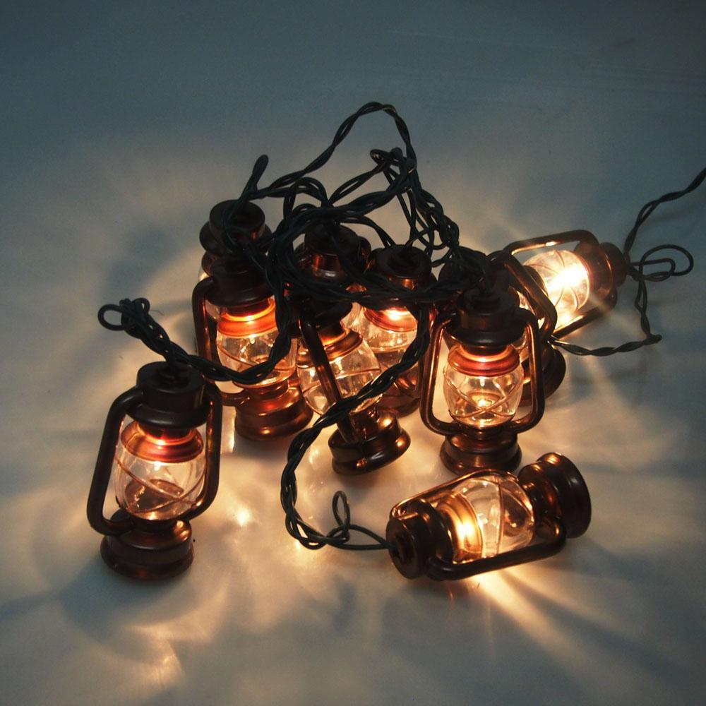 Christmas Copper Lantern 10-Light Set, 3-1/4-Inch