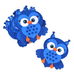 Foam Owl Animal Cutouts with Glitter, 7-1/2-Inch, 10-count