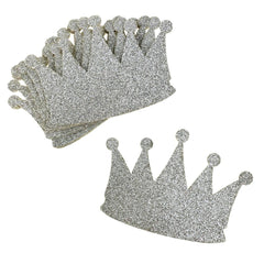 Glitter Foam Crown Cut-Outs, 2-1/2-Inch, 10-Count