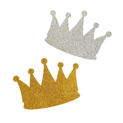 Glitter Foam Crown Cut-Outs, 2-1/2-Inch, 10-Count