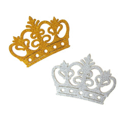 Glitter Foam Royal Crown Cut-outs, 4-3/4-Inch, 10-Count