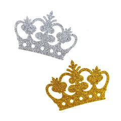 Glitter Foam Royal Crown Cut-outs, 2-3/4-Inch, 10-Count
