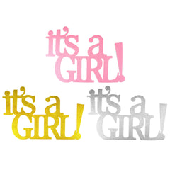 It's a Girl Glittered EVA Foam Decoration, 22-3/4-inch