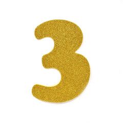 EVA Glitter Foam Letters and Numbers Cut Outs, 4-1/2-inch, 12-count