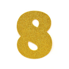 EVA Glitter Foam Letters and Numbers Cut Outs, 4-1/2-inch, 12-count