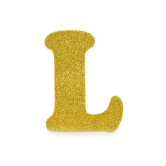 EVA Glitter Foam Letters and Numbers Cut Outs, 4-1/2-inch, 12-count