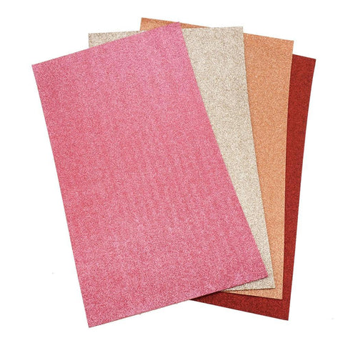 Adhesive Glitter EVA Foam Sheets, 16-Inch x 24-Inch, 10-Count