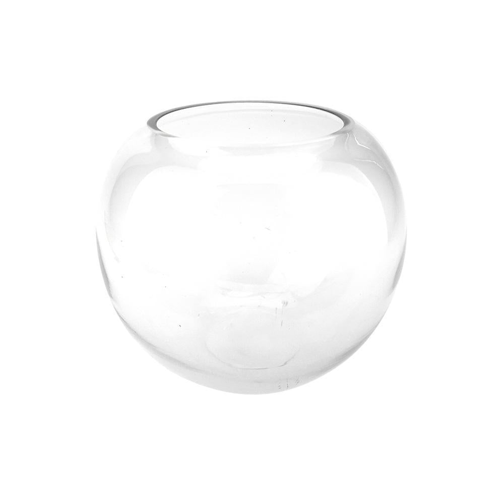 Round Bubble Glass Vase, 7-Inch