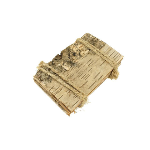 Rectangular Birch Bark Bundle, 4-Inch x 2-1/4-Inch, 6-Count