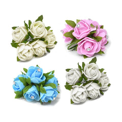 Mini Rose Floral Bouquets, 2-Pieces