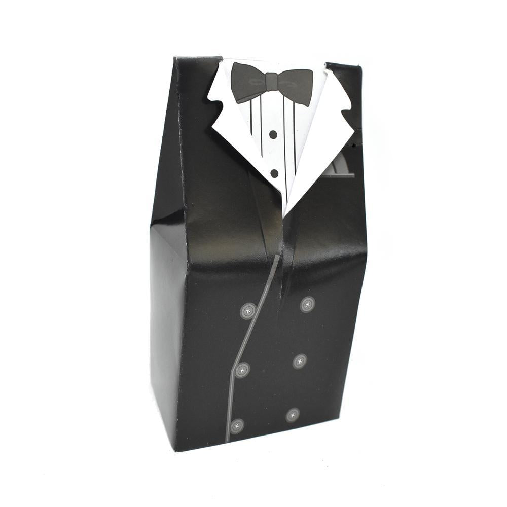 Tuxedo Favor Boxes, 4-3/4-Inch, 6-Count
