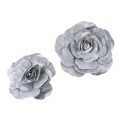 Metallic Glitter Rose Foam Wall Flowers, Assorted Sizes, 2-Piece