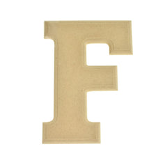 Pressed Board Beveled Wooden Letters and Numbers, 6-inch