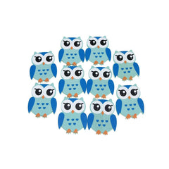 Small Owl Animal Wooden Baby Favors, 1-1/4-inch