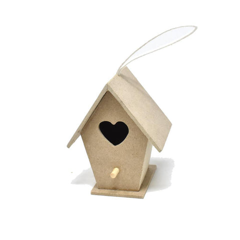 Wooden Birdhouse MDF with Hanging Cord