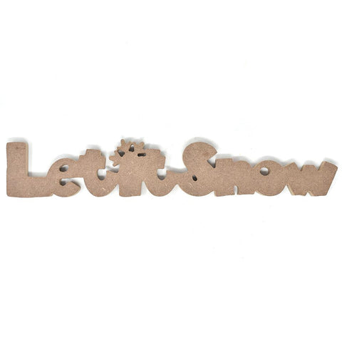 Holiday "Let It Snow" Standing Wood Decor, 2-1/4-Inch