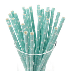 Star Paper Straws, 7-3/4-inch, 25-Piece
