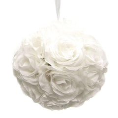 Silk Flower Kissing Balls Wedding Centerpiece, 10-Inch