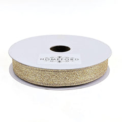 Sparkling Glitter Wired Ribbon, 5/8-Inch, 10-Yard