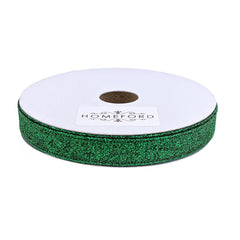 Sparkling Glitter Wired Ribbon, 5/8-Inch, 10-Yard