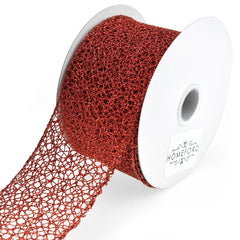 Glitter Webbing Wired Ribbon, 2-1/2-Inch, 10-Yard